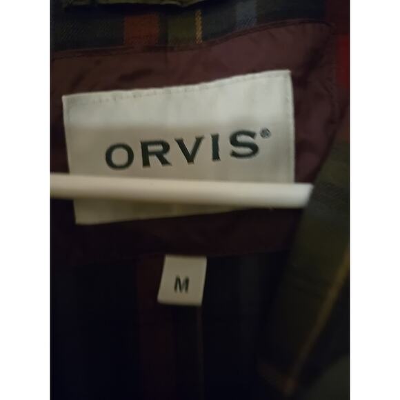 Orvis Waxed Cotton Anorak Rain Jacket Olive Sz M Coat - Picture 3 of 10